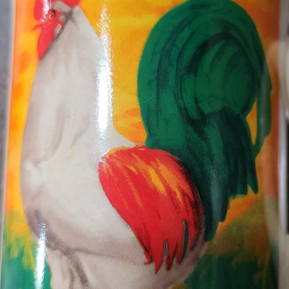 Rooster Mugs set of 4 Cups Coffee Tea Bay Island Vintage Farm Designs Slim 8 oz - Picture 10 of 16